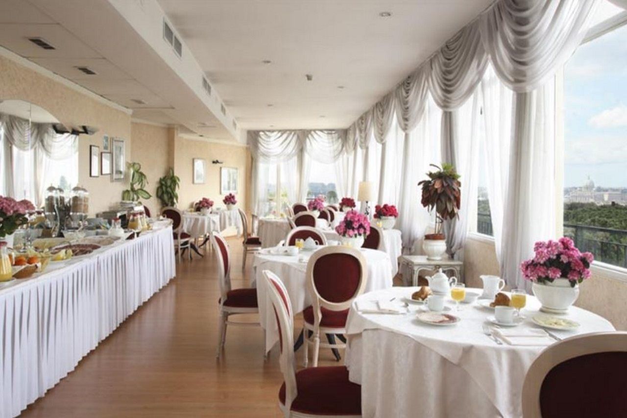 Hotel Eliseo Roma Restoran fotoğraf
